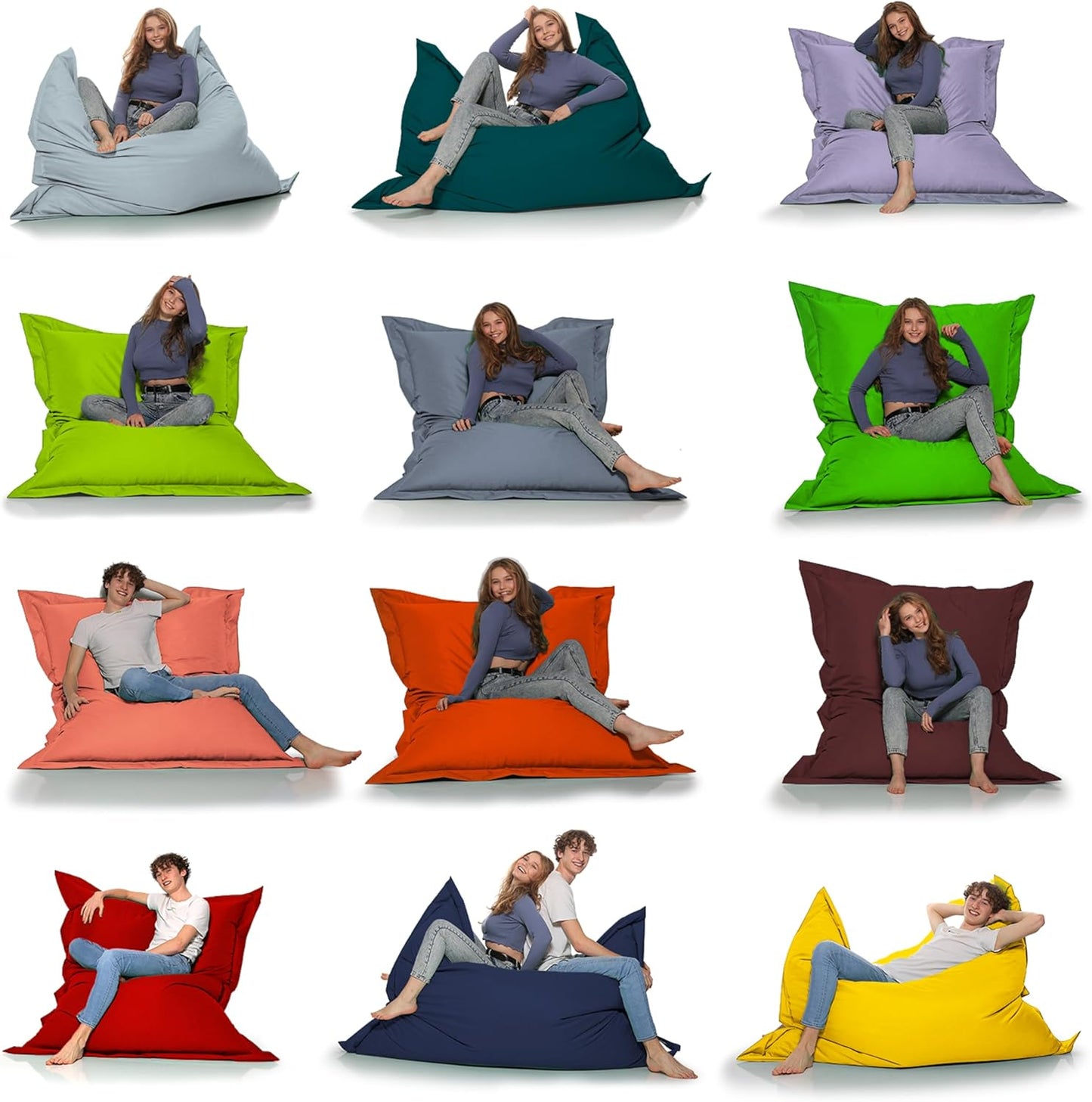 Pouf Géant Imperméable - Anthracite - 100x145 CM