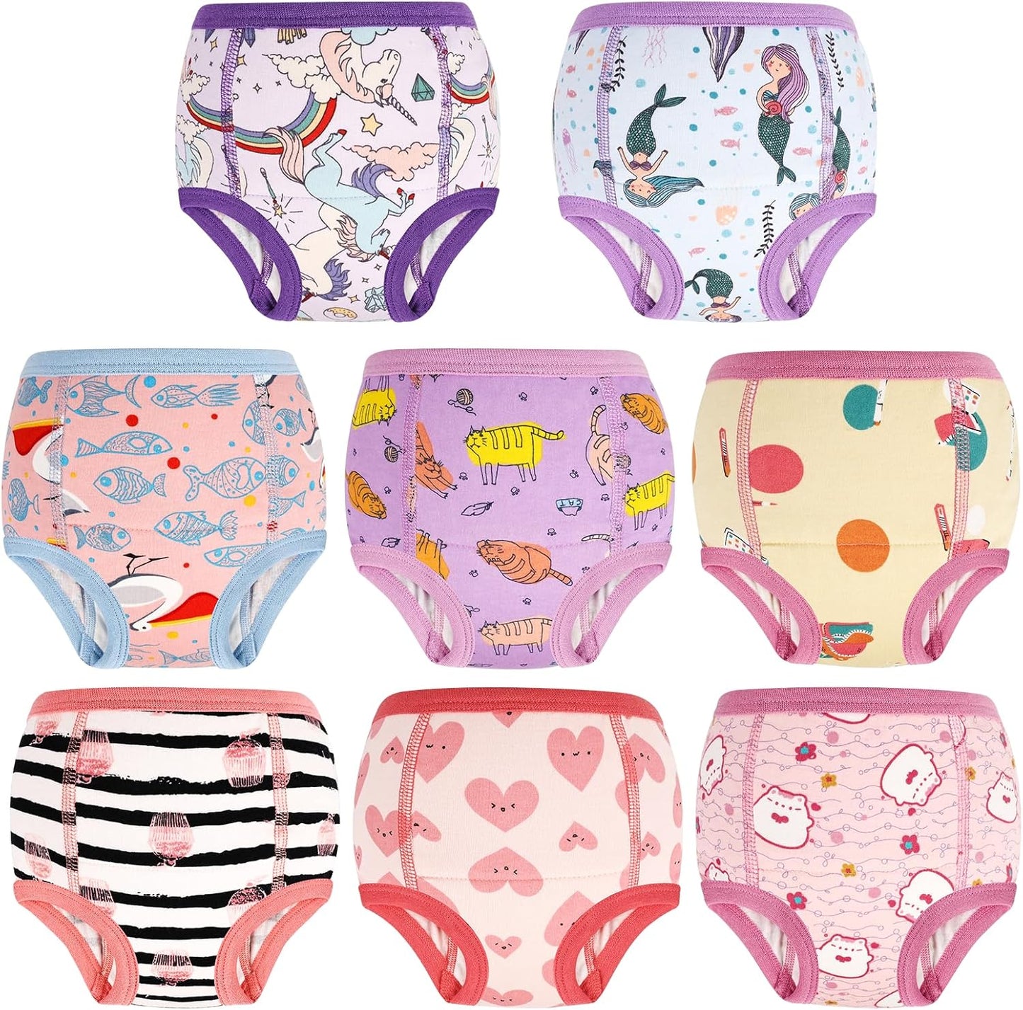 Culotte d'Apprentissage Fille - 100% Coton - Absorption Optimale