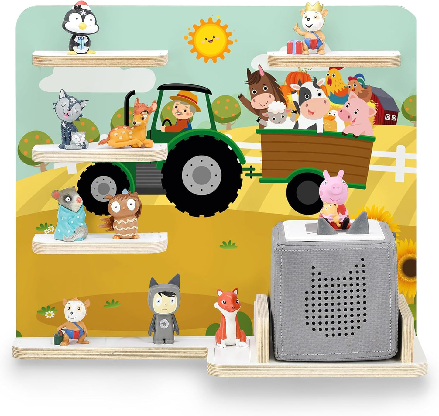 Étagère pour Boîte à Musique - Fonction Magnétique - 35 Figurines