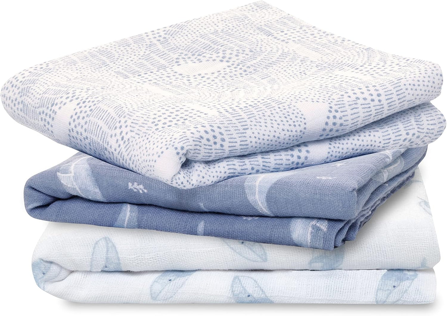 Langes en Mousseline - 100% Coton Biologique - Pack de 3
