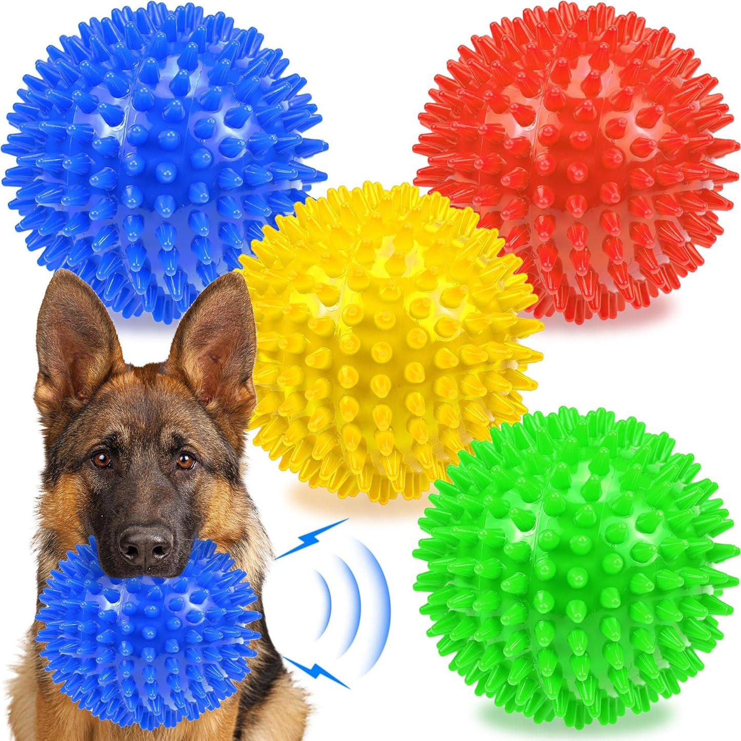 Balles pour Chien - Lot de 4 - Jouet Durable et Flottant