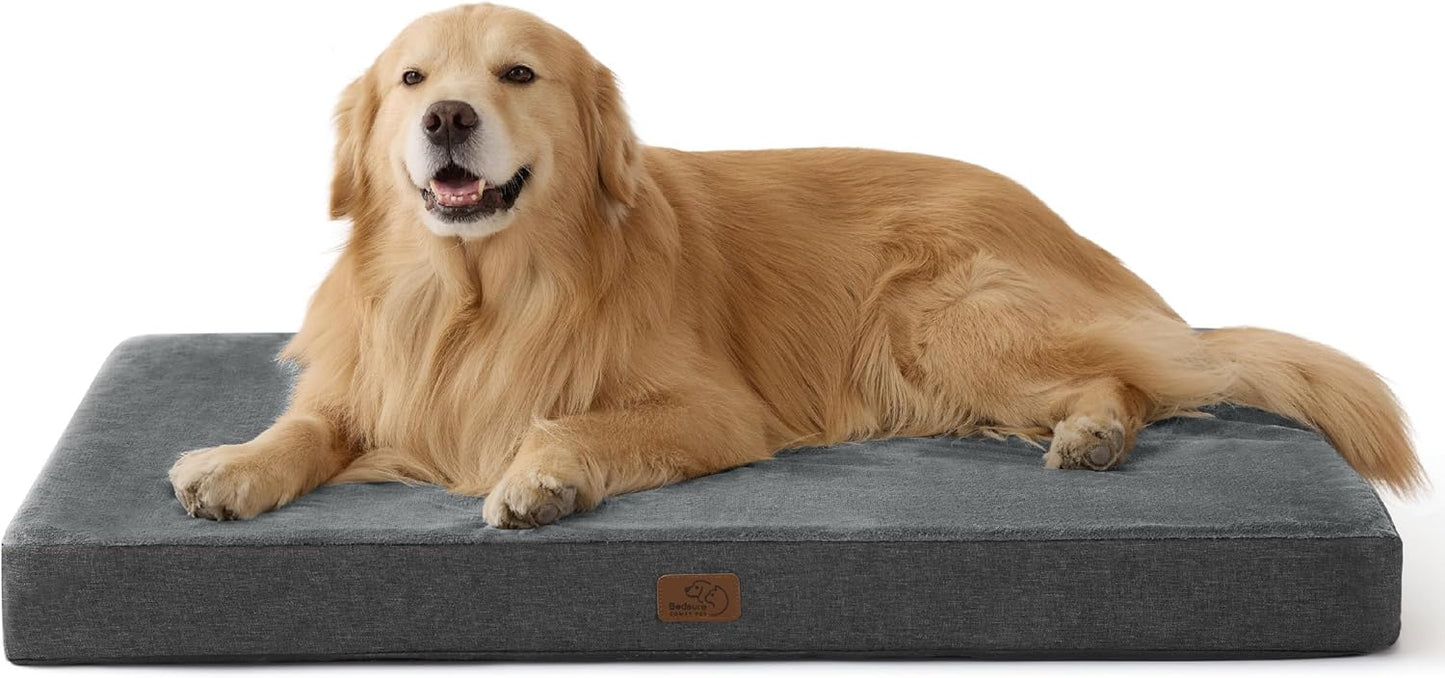 Matelas Chien Orthopédique - Mémoire de Forme - Fond Antidérapant