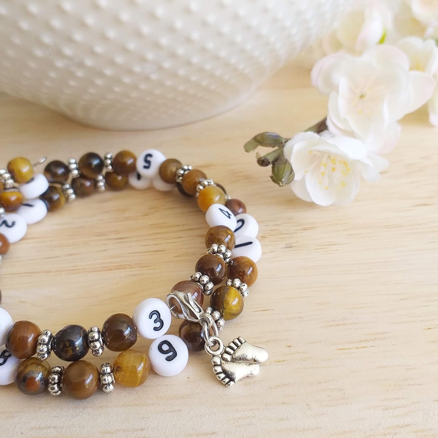 Bracelet d'Allaitement - Oeil de Tigre - Modèle Chanvatey