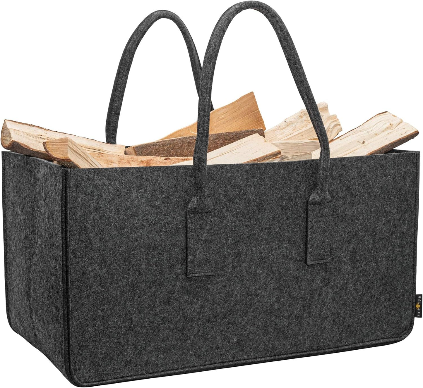 Panier en Feutre Polyvalent XXL - Poignées Robustes - Anthracite