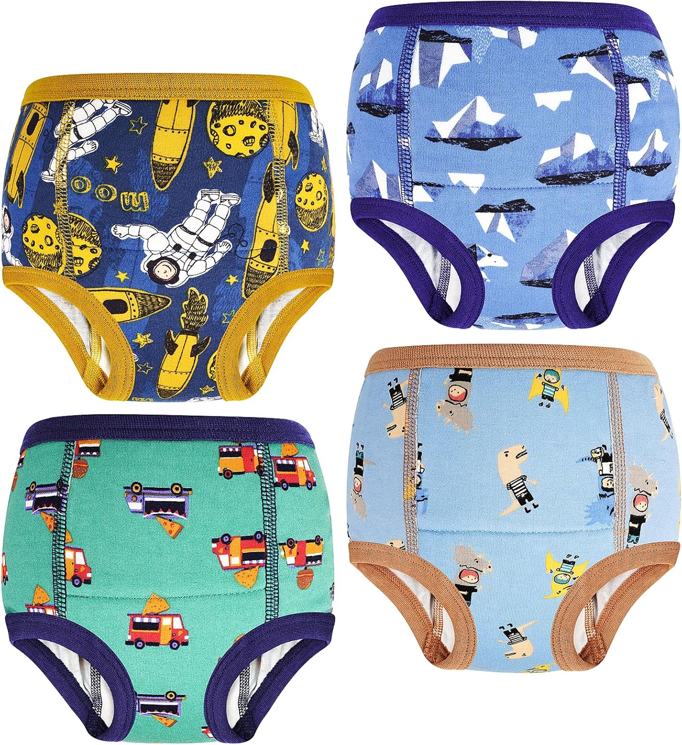 Culotte d'Apprentissage Garçon - Coton 100% - Structure Étanche 6 Couches