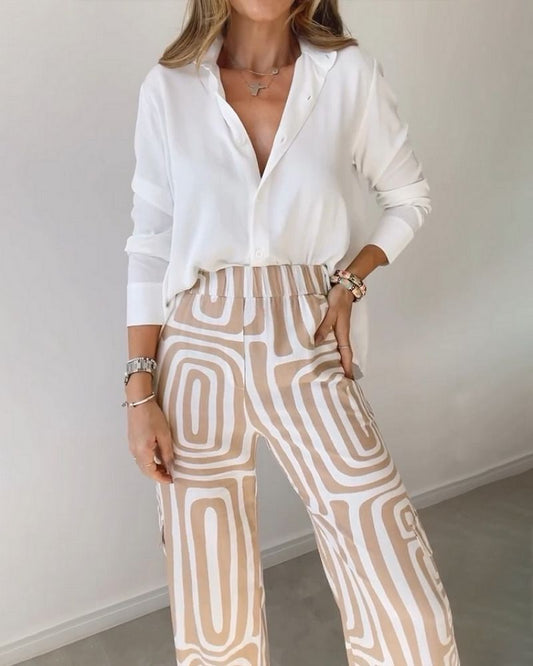 CANDELA - ENSEMBLE 2 PIÈCES CHEMISE ET PANTALON