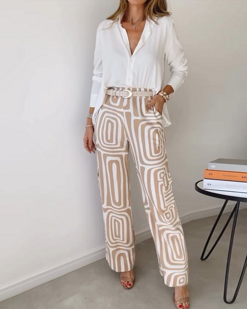 CANDELA - ENSEMBLE 2 PIÈCES CHEMISE ET PANTALON