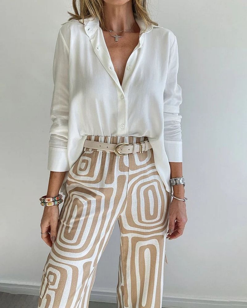 CANDELA - ENSEMBLE 2 PIÈCES CHEMISE ET PANTALON