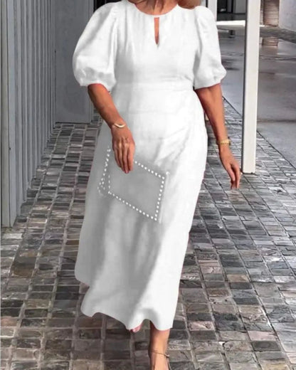 FIONA - ROBE ÉLÉGANTE ESSENCE EN COTON ET LIN
