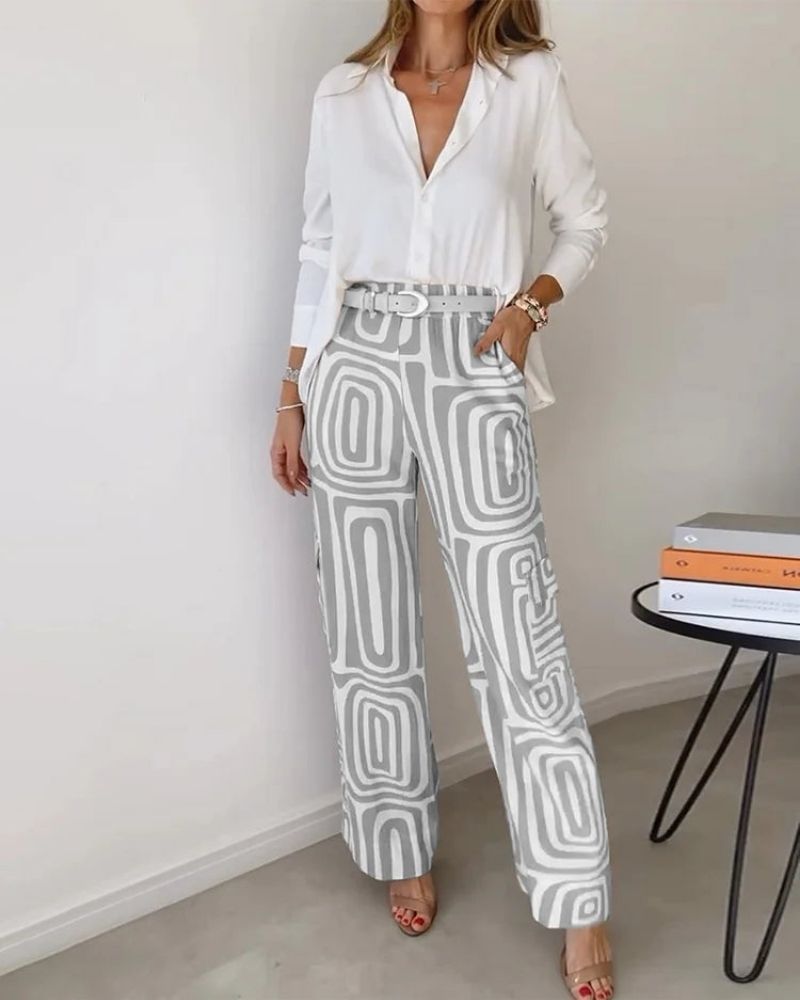 CANDELA - ENSEMBLE 2 PIÈCES CHEMISE ET PANTALON