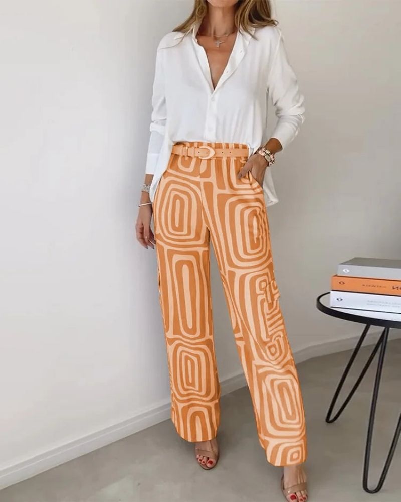 CANDELA - ENSEMBLE 2 PIÈCES CHEMISE ET PANTALON
