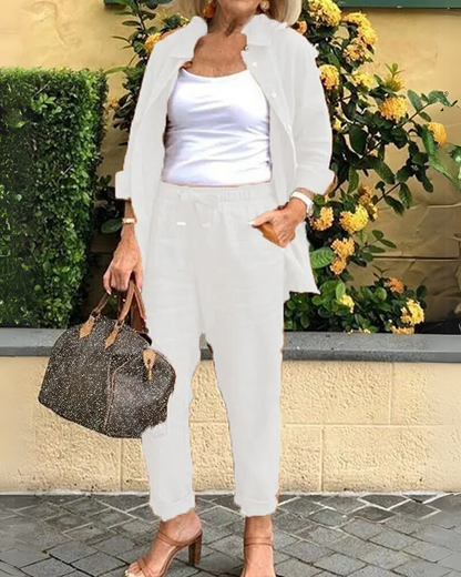 AIRENA - Ensemble Chemise et Pantalon