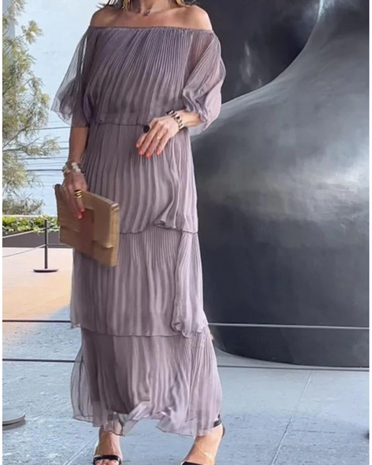CRISINA – ROBE LONGUE ÉLÉGANTE EN MOUSSELINE
