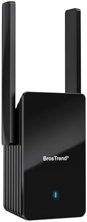 BrosTrend Répéteur WiFi 6 AX3000, Amplificateur Puissant, Port Gigabit