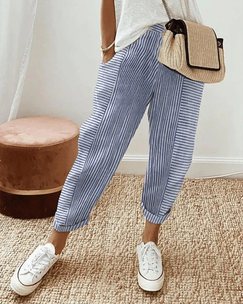 AMARA - PANTALON RAYÉ