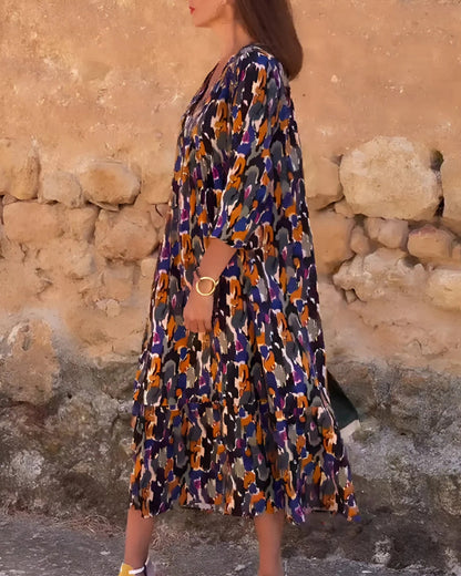ASIRA - Robe Bohème Imprimée