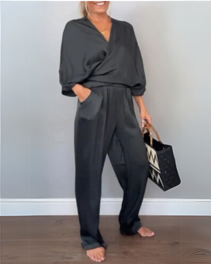 PAULA - ENSEMBLE CACHE-CŒUR ET PANTALON