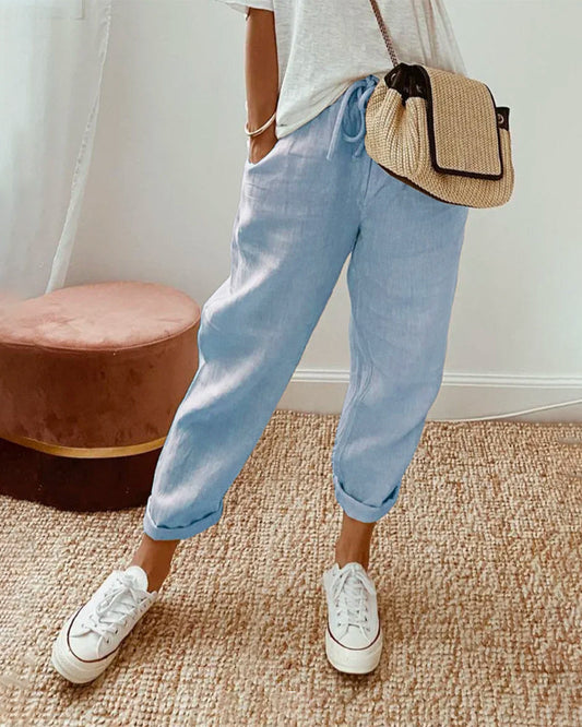 BALI - PANTALON ÉLÉGANT EN COTON