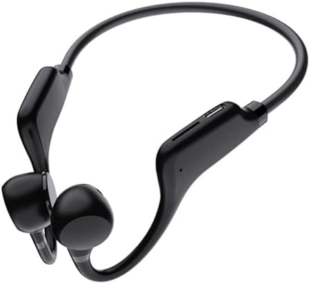 Écouteurs sans fil à conduction osseuse, casque sport Bluetooth 5.2, noir