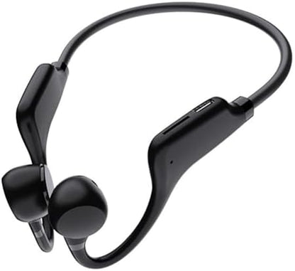 Écouteurs sans fil à conduction osseuse, casque sport Bluetooth 5.2, noir