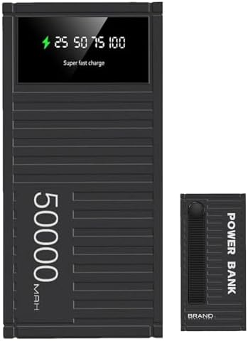 Banque de Charge Portable 66W, Batterie Externe 50000mAh avec Affichage LED