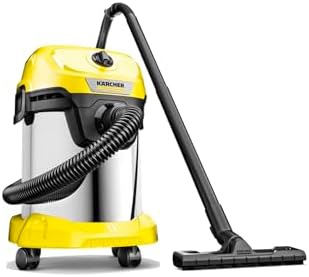 Kärcher Aspirateur Eau et Poussières WD 3 S V-17/4/20, 1000 W, Cuve Inox 17L
