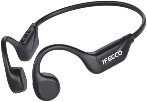 Casque Bluetooth 5.4 Conduction Osseuse, Étanche IPX5 pour Sport