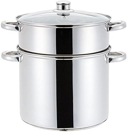 Couscoussier Induction 3 en 1, Acier Inoxydable, 8 Litres, 22cm