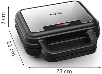 Tefal Gril de Contact UltraCompact 3in1 SW383D10, Noir, 26.2x16x29 cm