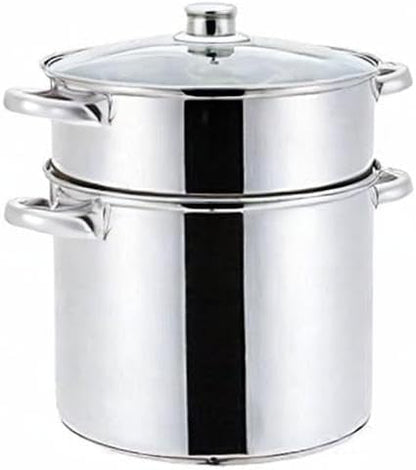 Couscoussier Induction 3 en 1, Acier Inoxydable, 8 Litres, 22cm