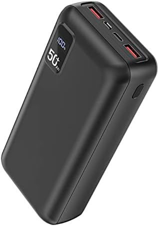 Chargeur Portable Rapide 50000mAh Batterie Externe avec 3 Sorties USB-C