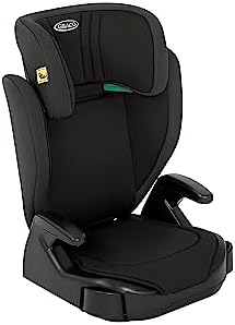 GRACO Siège Auto Isofix Junior Maxi I-Size R129, Rehausseur à Dossier Haut, Noir