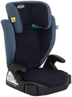 GRACO Siège Auto i-Size Junior Maxi R129, Accoudoirs et Appui-tête Réglables, Léger, Navy
