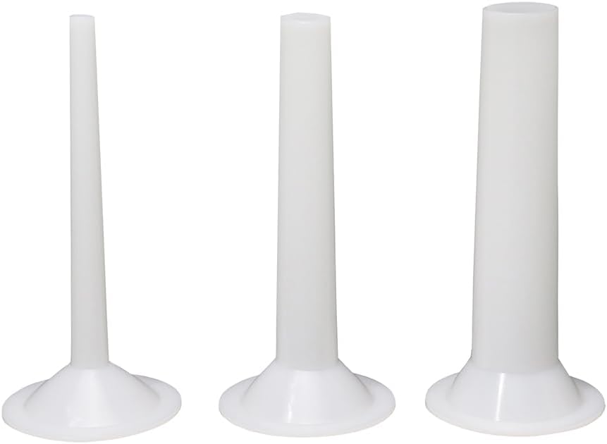 Ensemble de 3 Entonnoirs à Saucisses - Plastique Durable - 18 cm