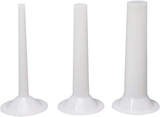 Ensemble de 3 Entonnoirs à Saucisses - Plastique Durable - 18 cm