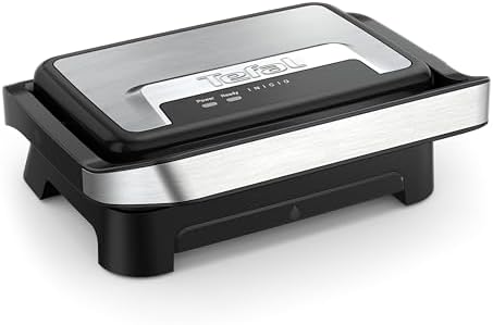 Tefal Gril et Machine à Panini, Inicio Compact GC270D10, Plaques Antiadhésives, Nettoyage Facile