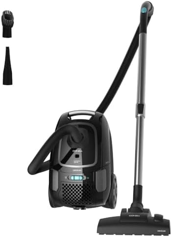 Cecotec Aspirateur Traîneau Conga Powerbag 4000 XL, 4L, 890W, 7m Rayon d'Action