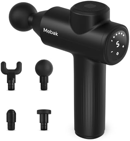Pistolet de Massage 5 Vitesses Silencieux, Appareil Portable pour Détente Musculaire