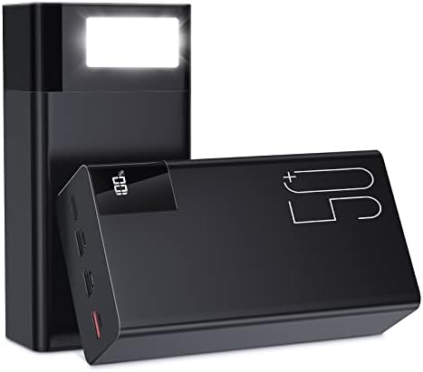 Chargeur Portable 50000mAh Batterie Externe, Charge Rapide 22.5W, Noir