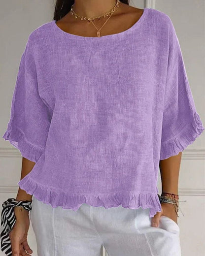 NABILA - CHEMISE EN LIN ÉLÉGANTE