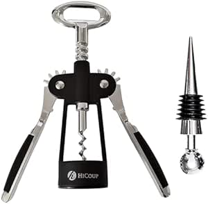 HiCoup Kitchenware - Tire Bouchon à Levier - Décapsuleur Professionnel - Coffret Cadeau