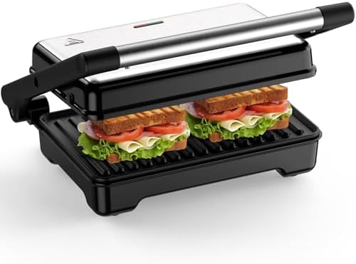 YASHE Appareil à Croque-Monsieur, Modèle ABC183, Plaques XXL Antiadhésives, 1500W