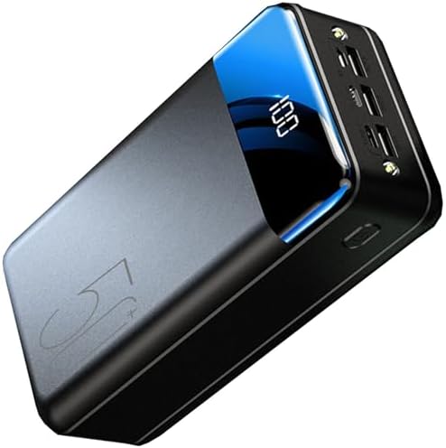 Chargeur Portable 50000mAh Batterie Externe, Charge Rapide USB C, Noir
