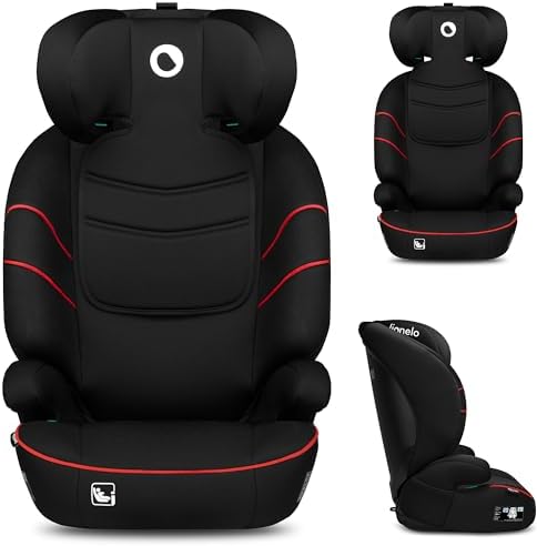 lionelo Siège Auto Isofix Lars I-Size, Groupes 2 et 3, Protection Latérale, Accoudoirs Confortables