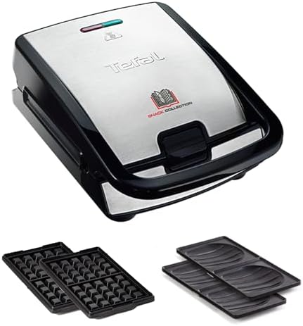 Tefal Appareil à Croque Monsieur SW853D12, Plaques Antiadhésives, Nettoyage Facile