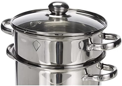 Couscoussier Induction 3 en 1, Acier Inoxydable, 22 cm, 6 Litres