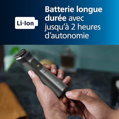 Philips Tondeuse Tout-en-Un MG7950/15, 15 Sabots, 26 Hauteurs de Coupe