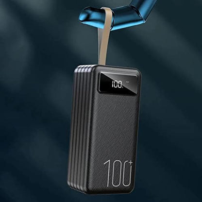 Chargeur Portable Batterie Externe 50000mAh, 4 USB, Noir