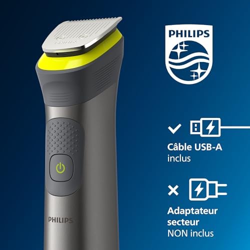 Philips Tondeuse Tout-en-un MG7930/15, 14 Sabots, 21 Hauteurs de Coupe