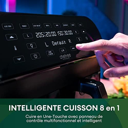 Friteuse à air avec grande capacité et programmes multifonctions pour une cuisson saine